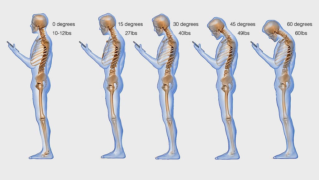 Texting spine